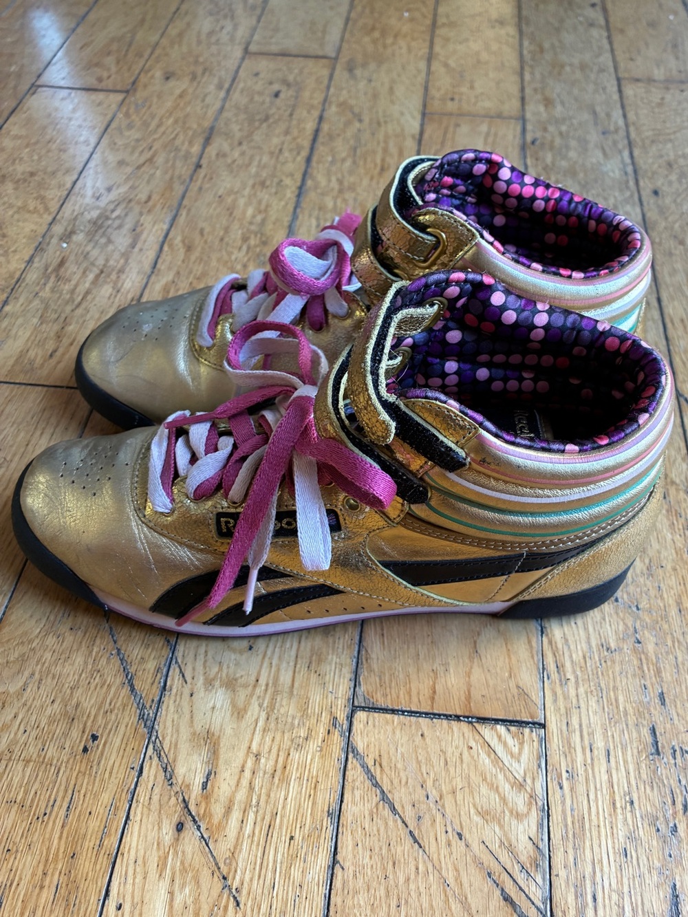 Gold Reebok Freestyle Hi - RARE - Picture 2 of 5